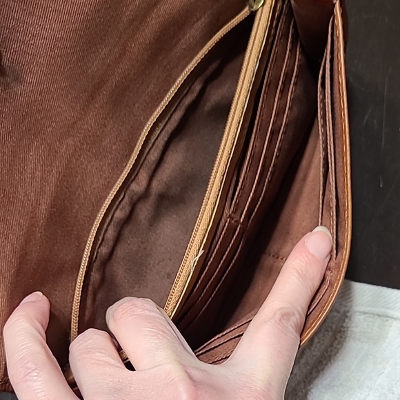 Fossil Brown Leather Crossbody Bag - Picture 5 of 6